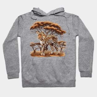 Leopard Design Hoodie